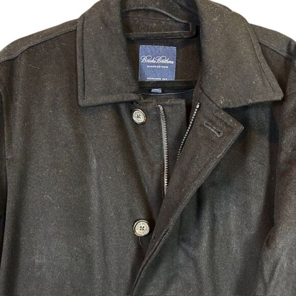 Brooks Brothers Brookstorm x Loro Piana 100% Italian Wool Men's Coat Size M - Picture 2 of 16